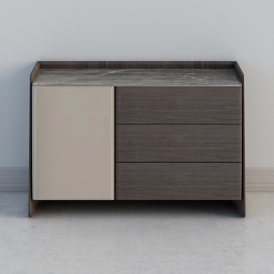 Modern Chest of Drawers,Earth color