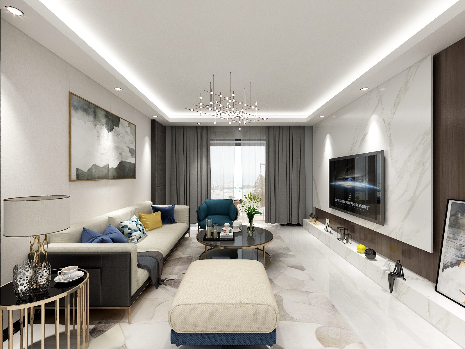 成武县喜力瓷砖-泰安-现代-装修设计方案