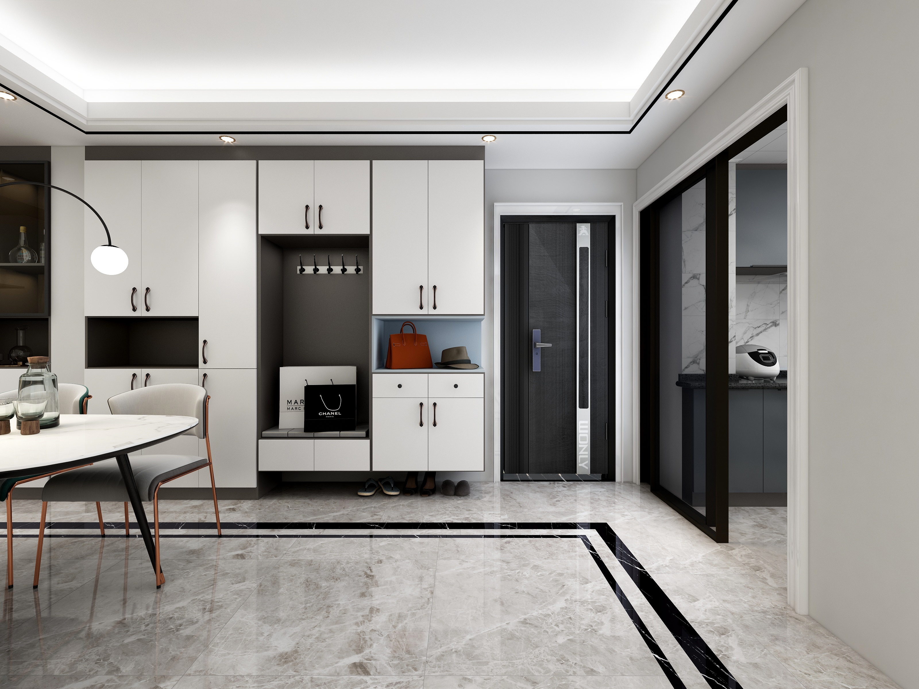 王瑛-现代轻奢混搭工业风的粗犷装修效果图