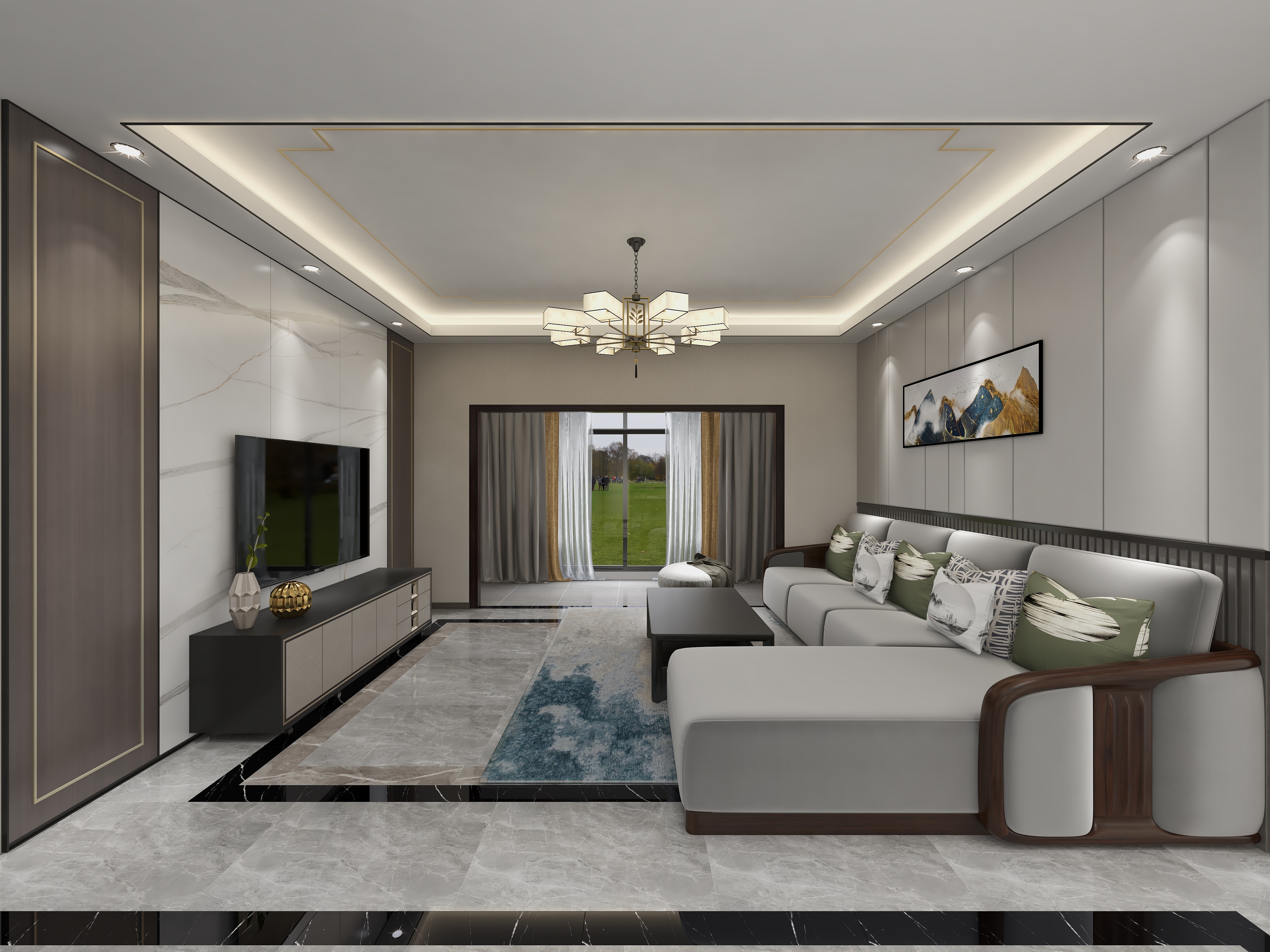 -整装设计-绣江茗城-新中式-装修设计方案