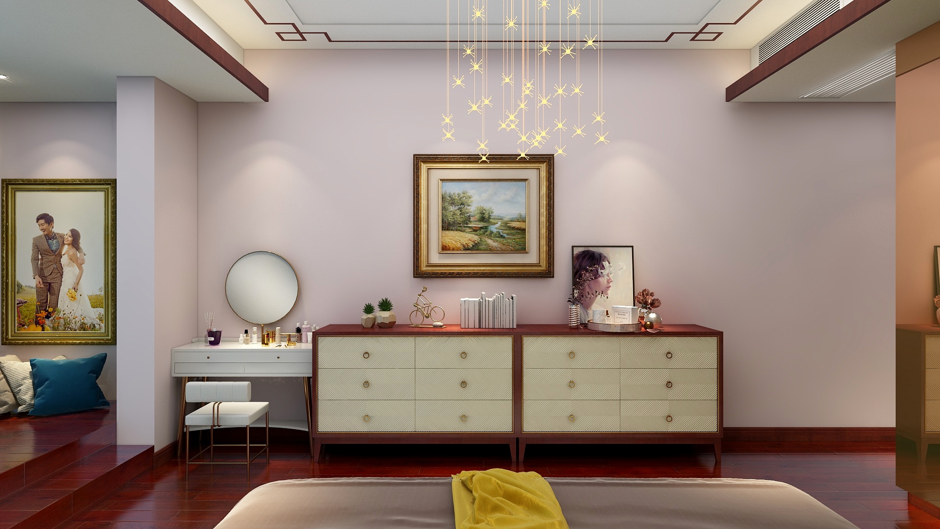 一八八啊九六五二二二五零-大平层新中式四居室装修效果图