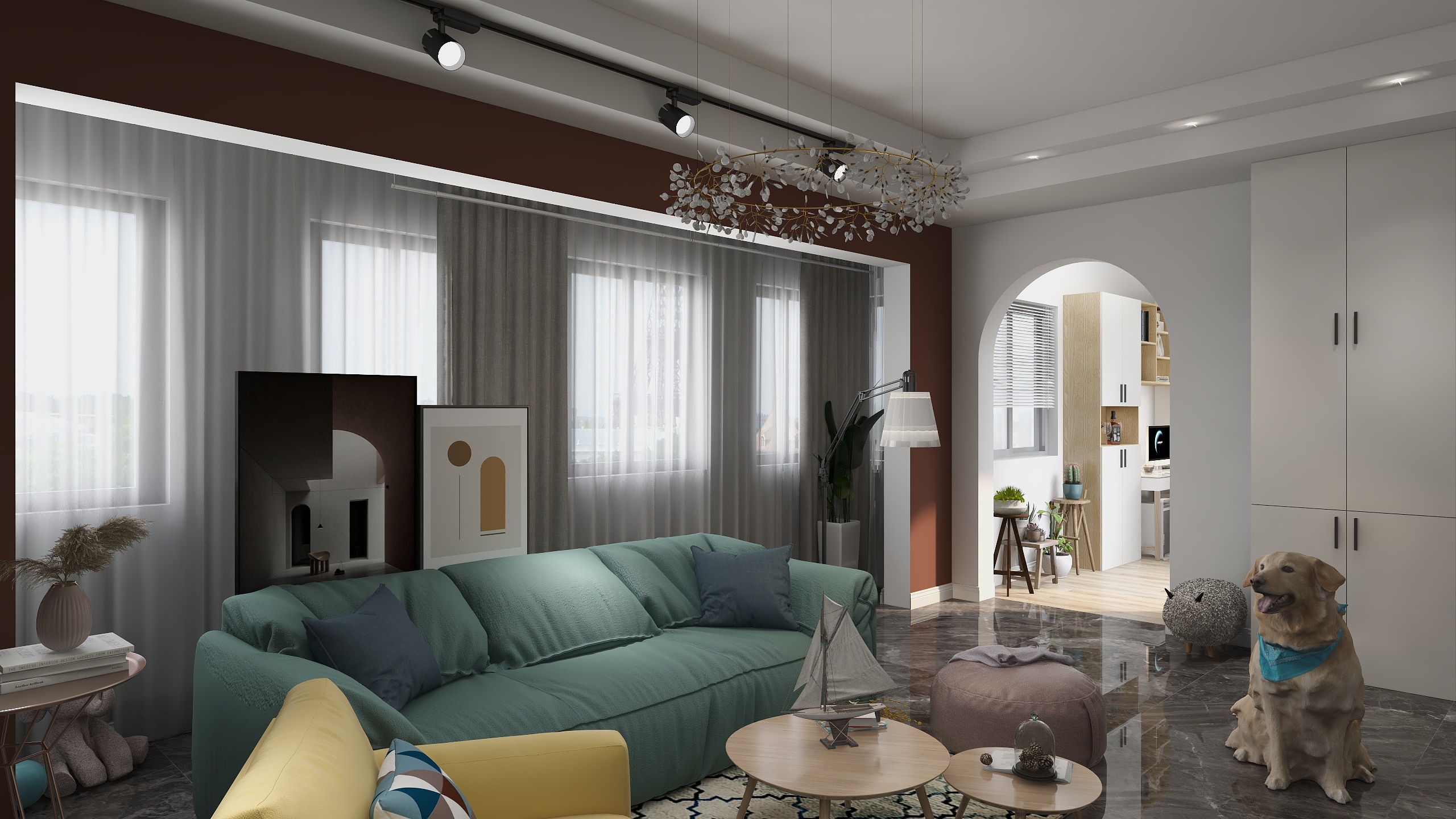 陶陶木其琛-瑞和园89.50㎡B户型3室2厅1卫-装修设计方案