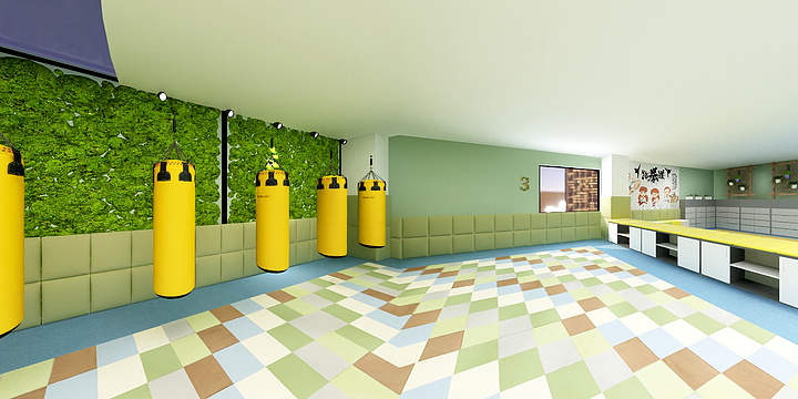 -儿童跆拳道馆-装修设计方案