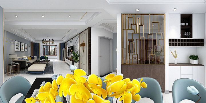 家装设计大夏-开发区香橙轻奢-装修设计方案