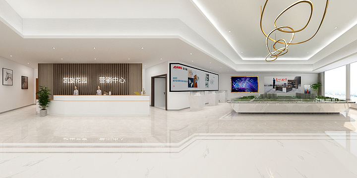 HJ小陈-凯旋江山悦售楼部-装修设计方案