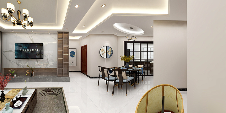 千翼设计灵灵-千翼厚泽：西城济水上苑115-装修设计方案