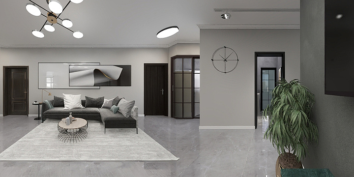 猪猪四月-中天城，现代-装修设计方案