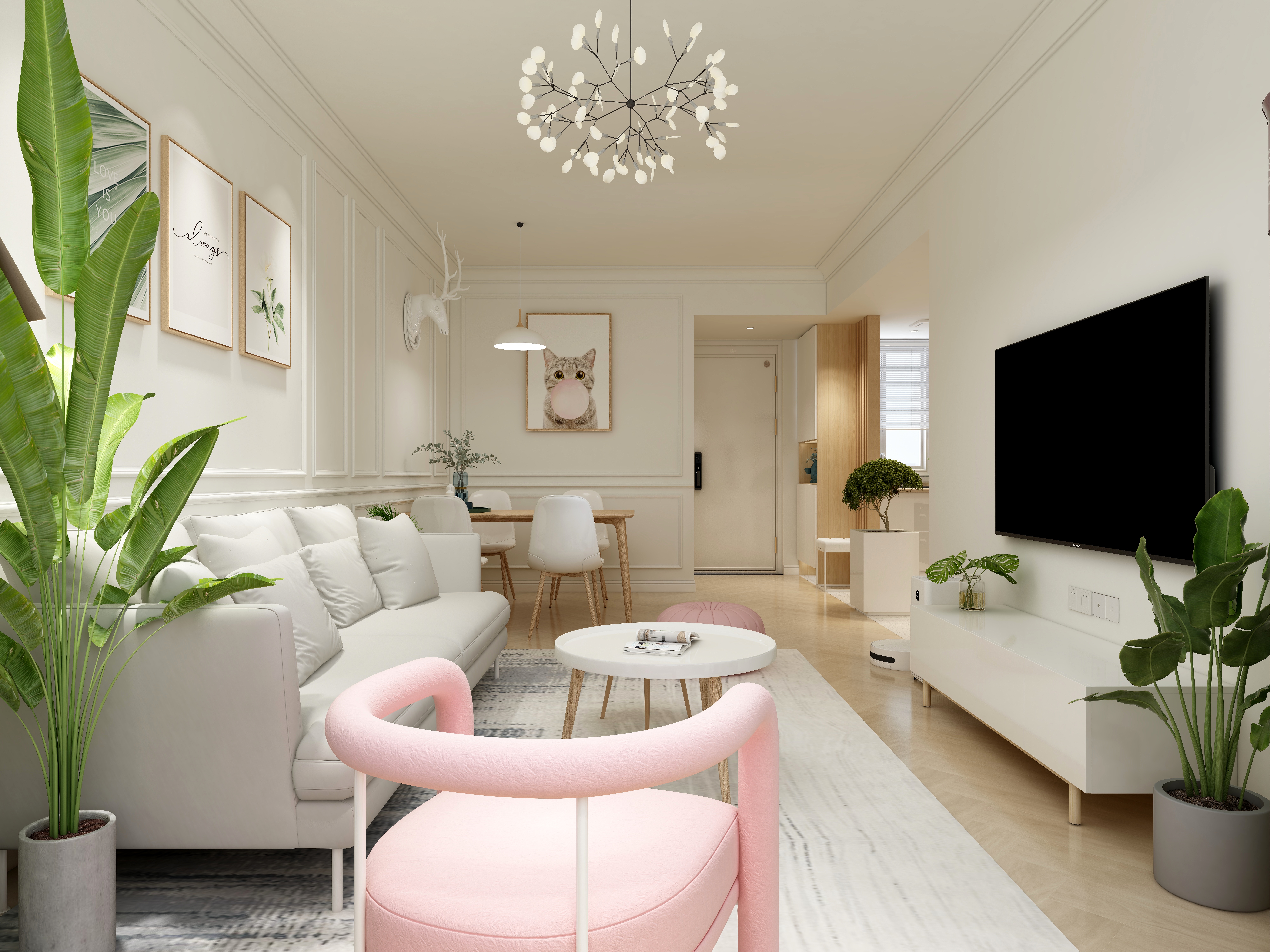 青云家装设计-德信海德公园Jenny的舒适小宅装修效果图