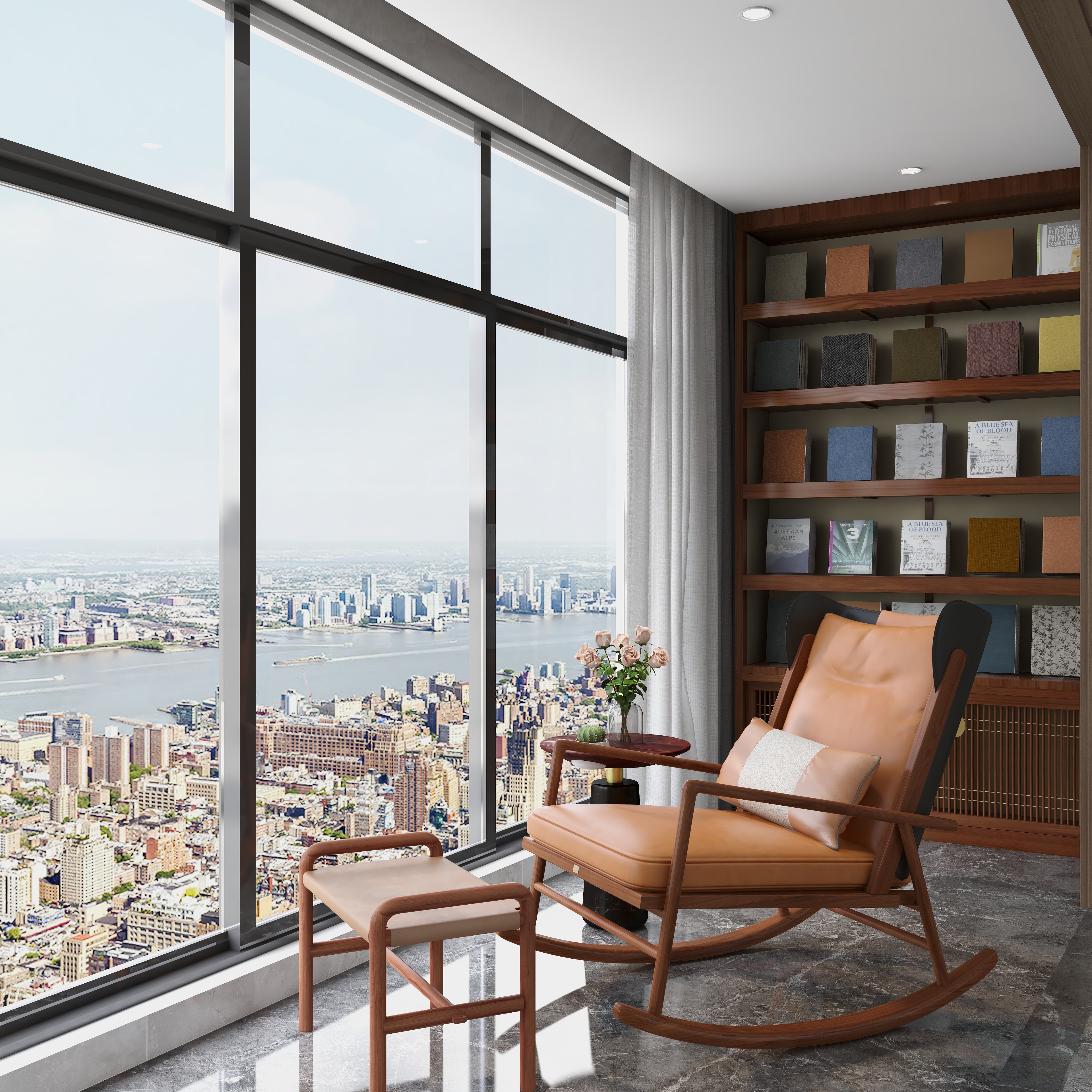 珠海阅梨生活馆-213方新中式五居装修效果图