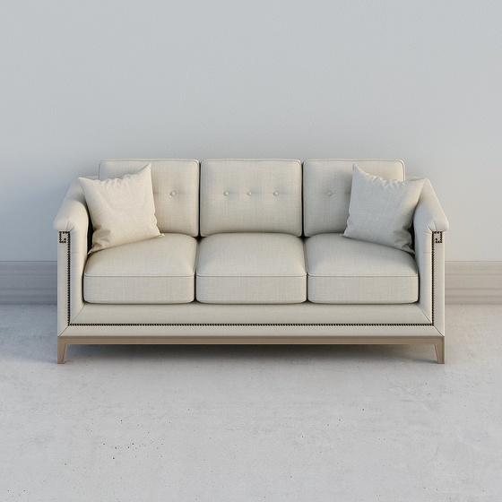 Modern Luxury Neoclassic Three-seater Sofas,Seats & Sofas,3-seater Sofas,Earth color