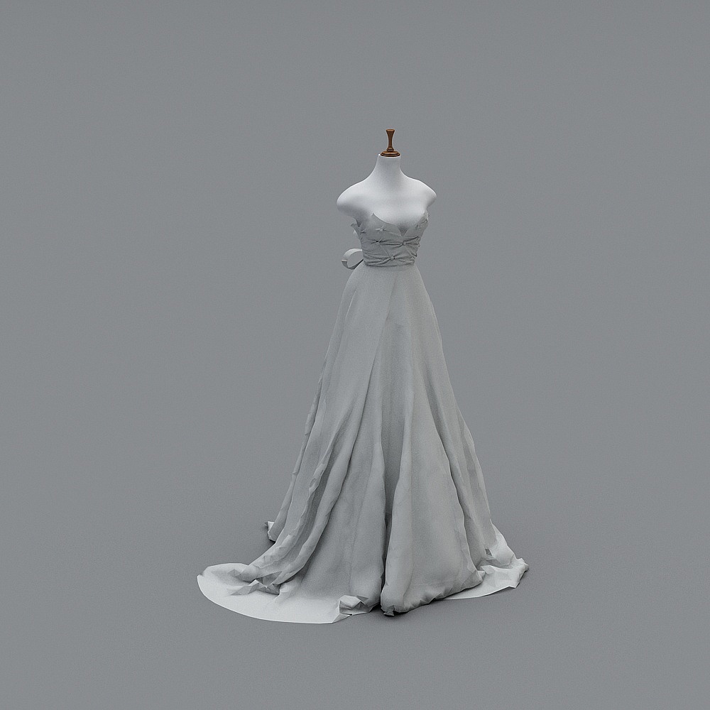 婚纱-13D模型