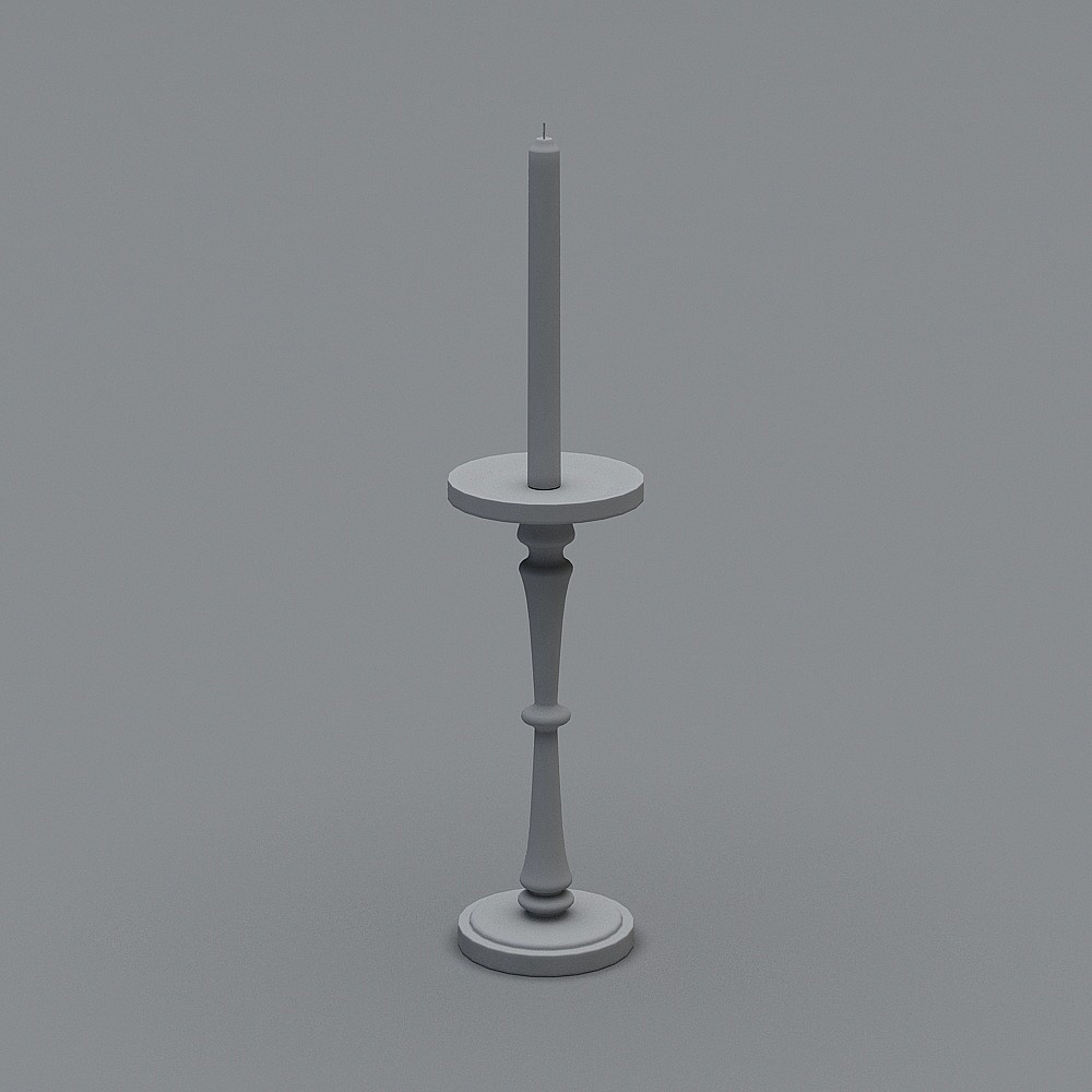 烛台-33D模型