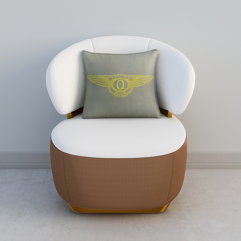品家匠-轻奢沙发-单人沙发椅3D模型