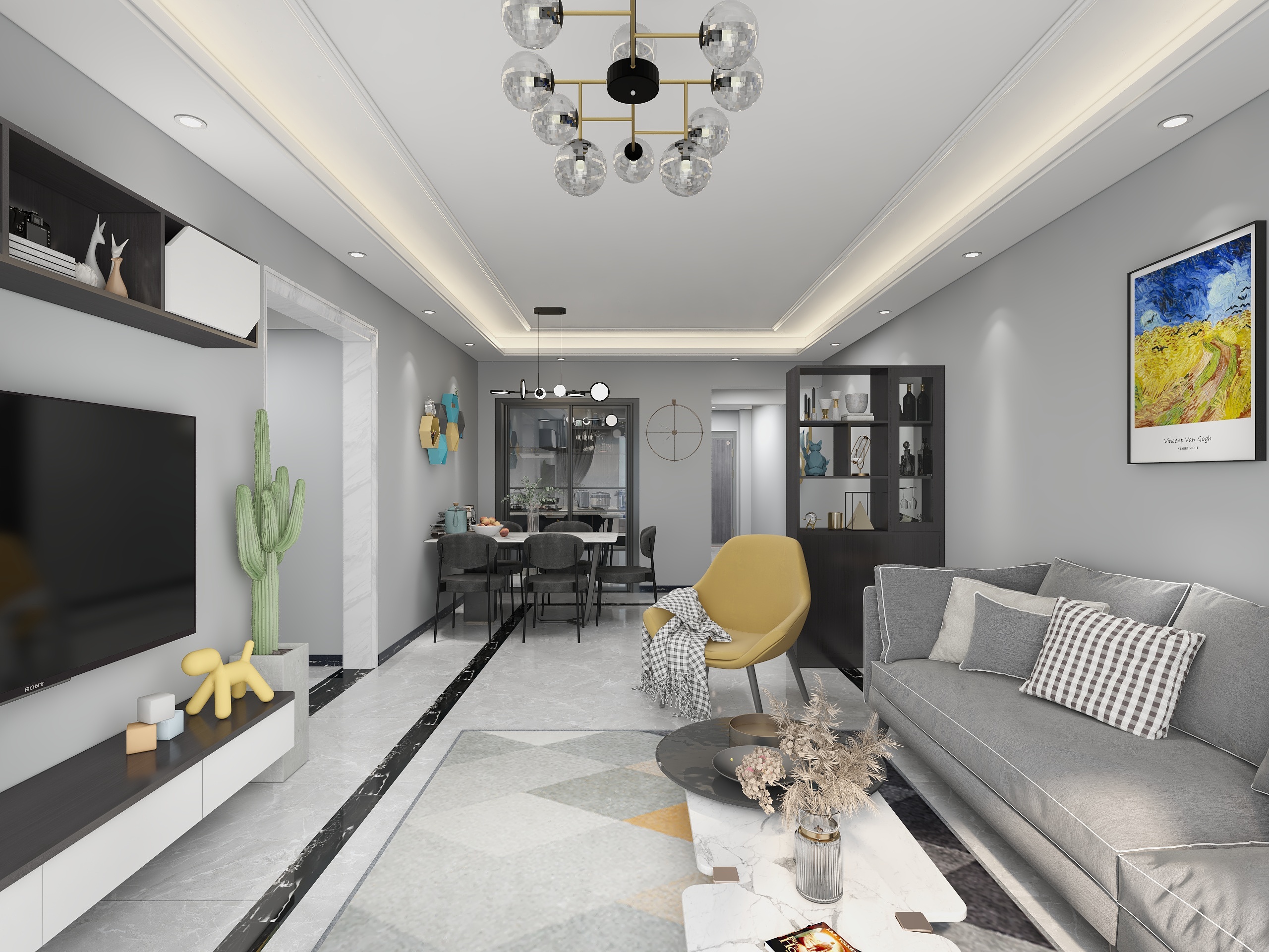 上河装饰-国际新城御峰3栋1803-装修设计方案