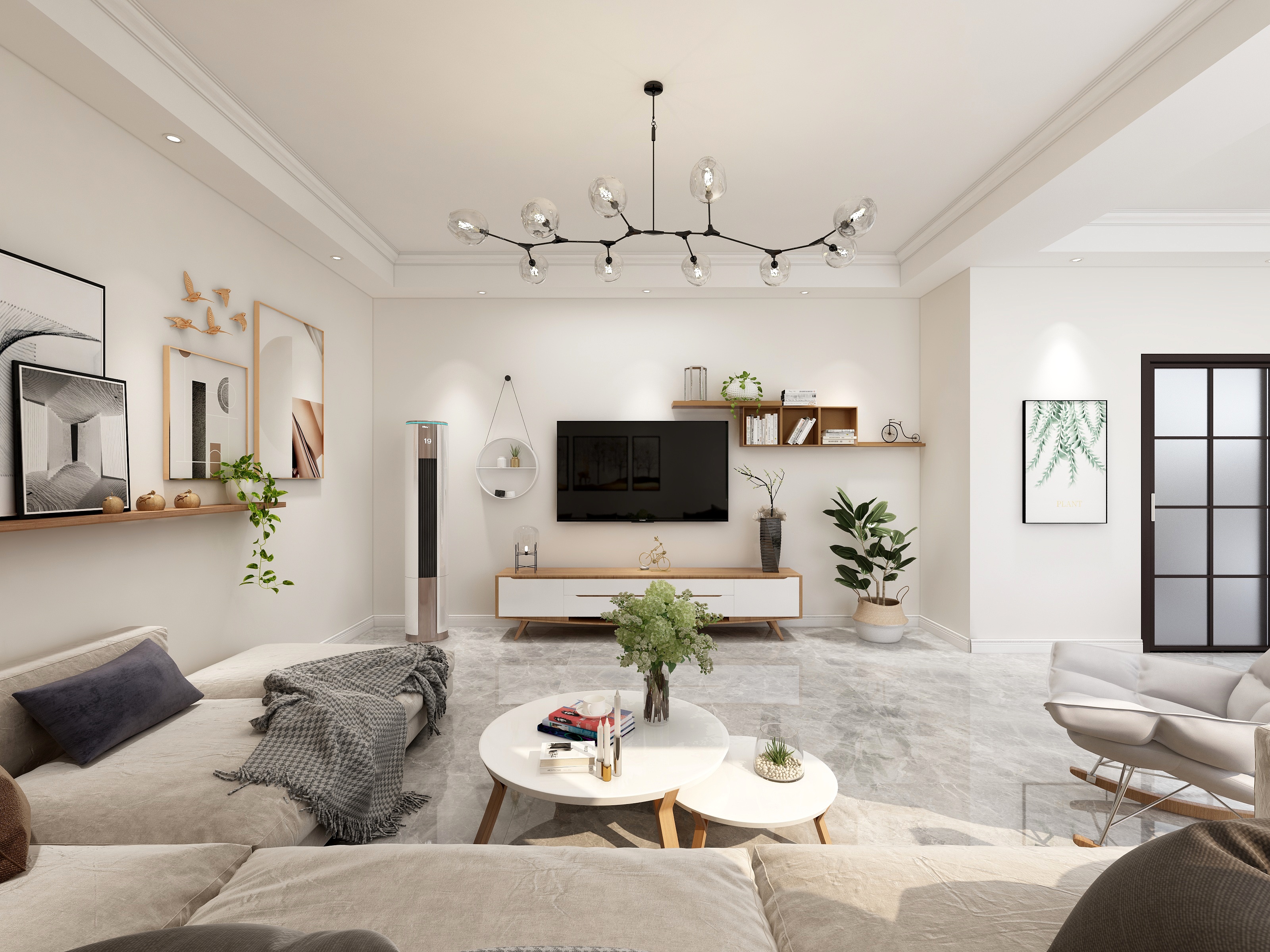 淘宝搜友诺设计-极简北欧-gybmorning装修效果图