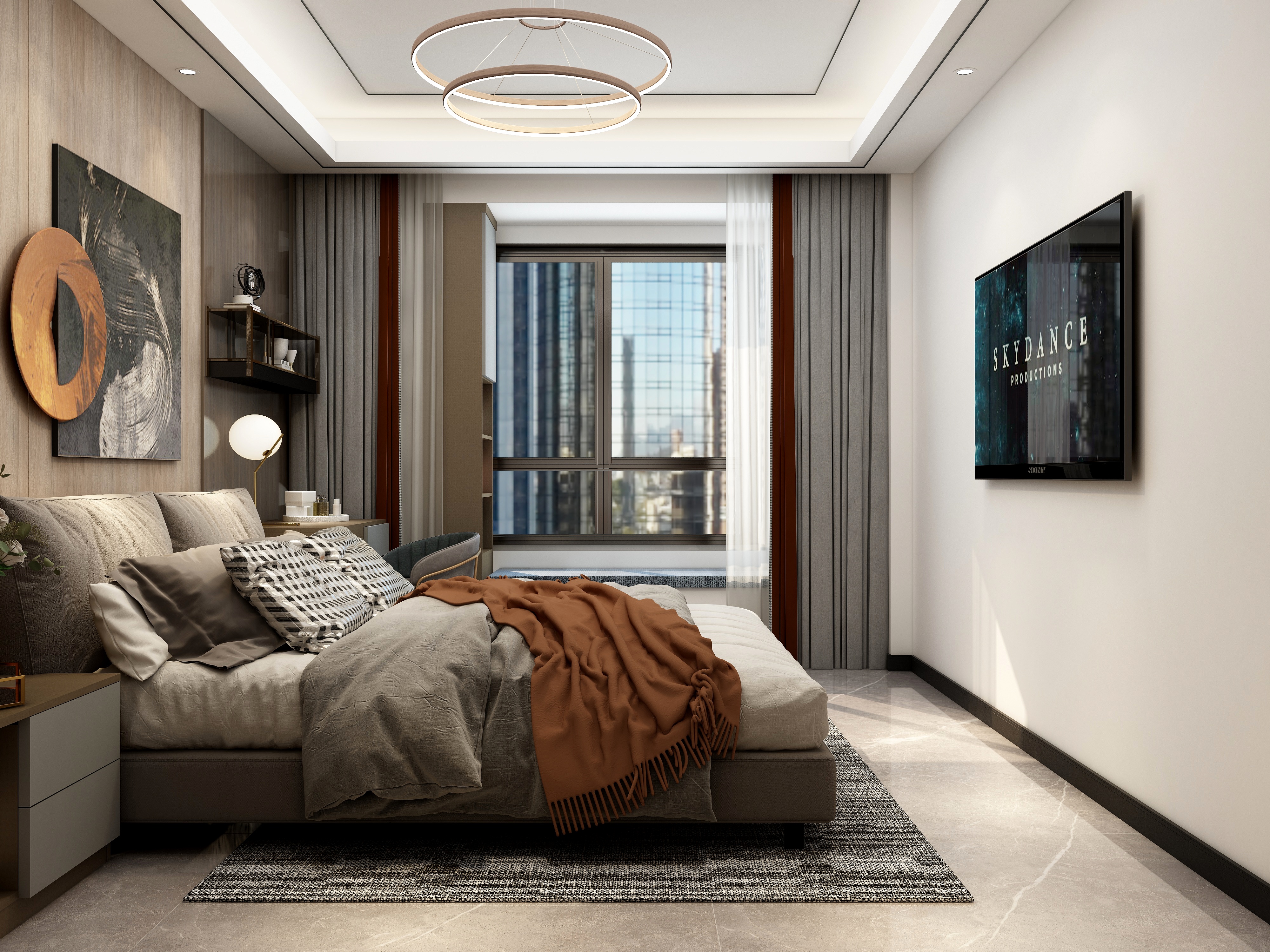 庄育霖-148方现代四居装修效果图