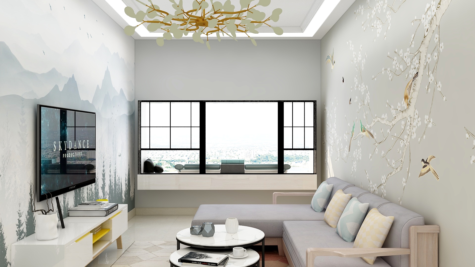 落紫-样板间征集专用户型四-装修设计方案