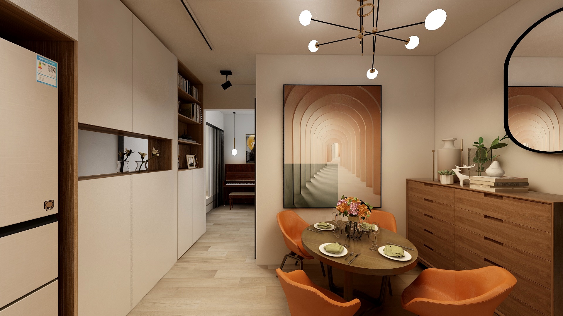 明镜无尘-铜井巷1号62㎡-现代北欧-装修设计方案