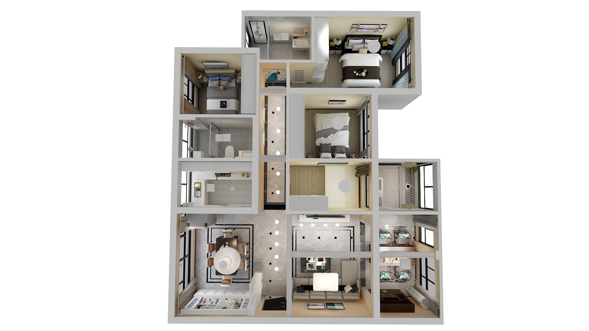 胜博设计工作室-中央公园10-02-装修设计方案