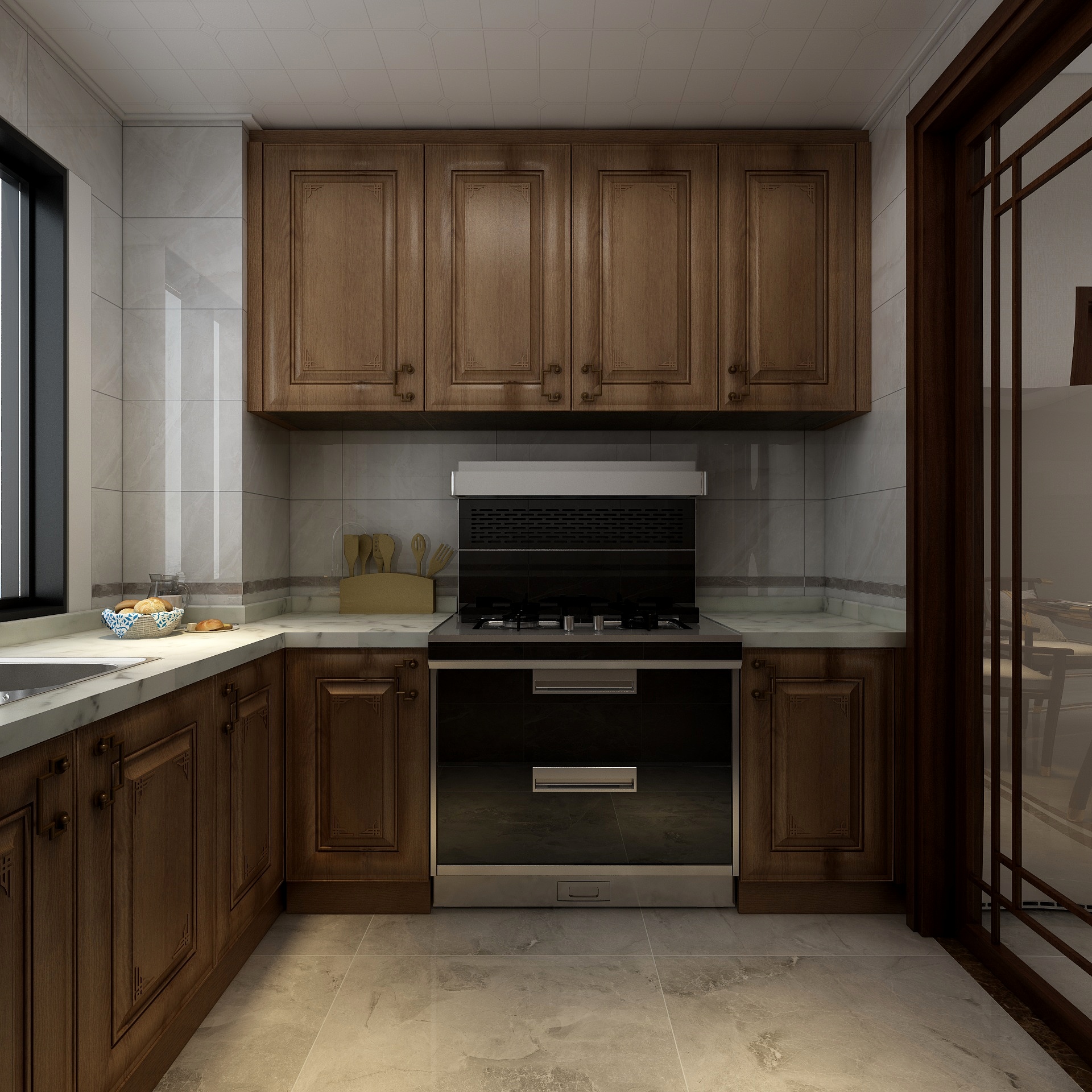 湛智华-中式151平4房装修效果图