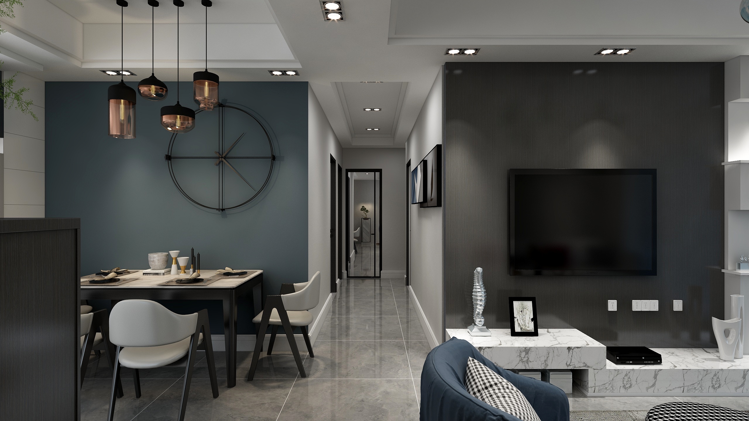 Y雯原创空间设计-蓝湖天和-装修设计方案