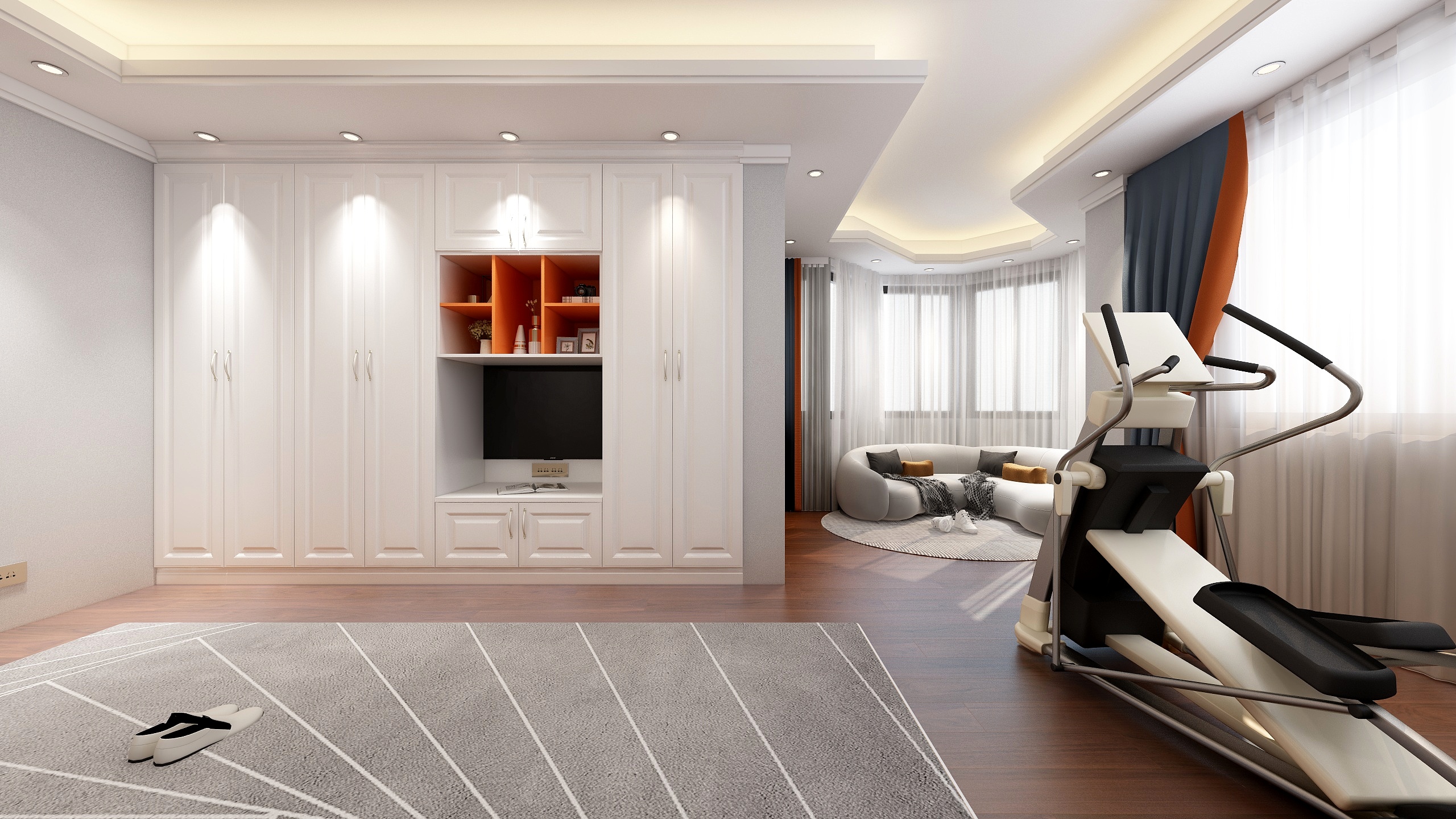 何玮-翡翠山河10号别墅三层卧室⑤-装修设计方案