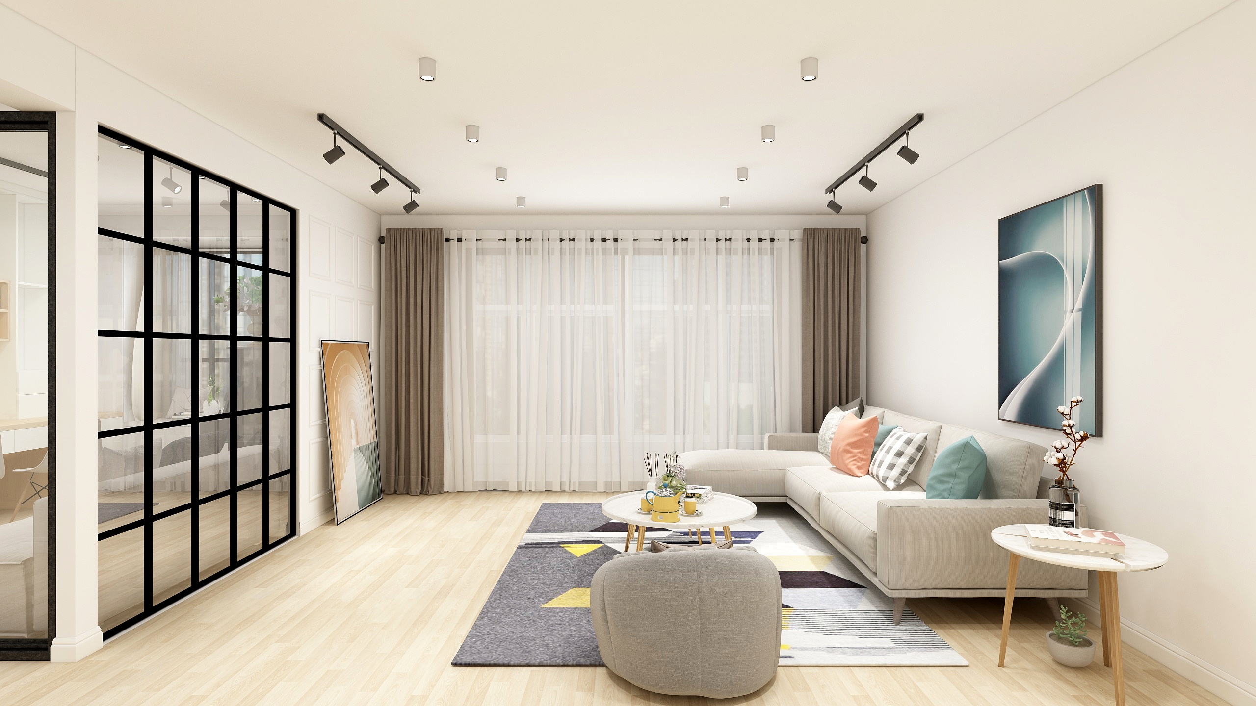 严丹-简约-东海城-装修设计方案