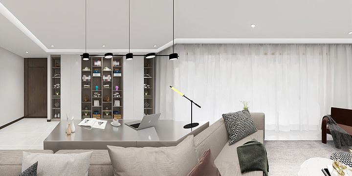 张鹏威-绿地155效果图-装修设计方案