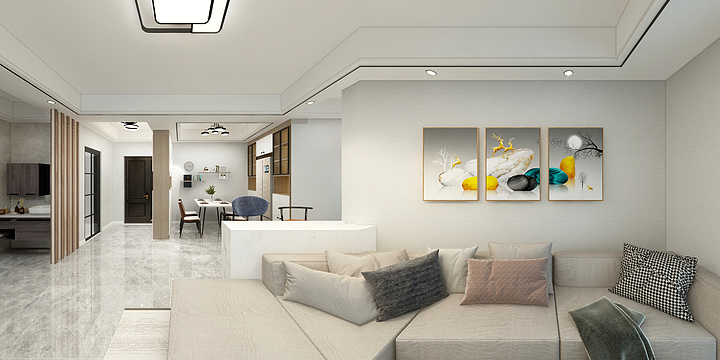 凌飞飞oy-冠城四期97㎡-装修设计方案