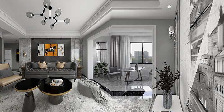 是婷姐儿-书香名邸3栋B户型-装修设计方案