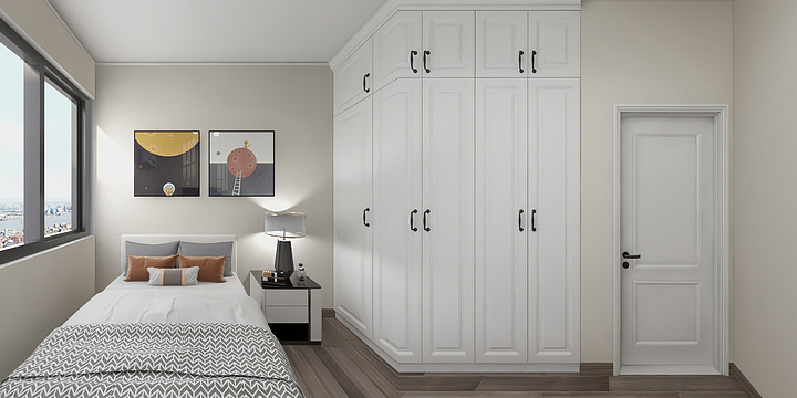 效果3D图-浍淮苑2204-装修设计方案