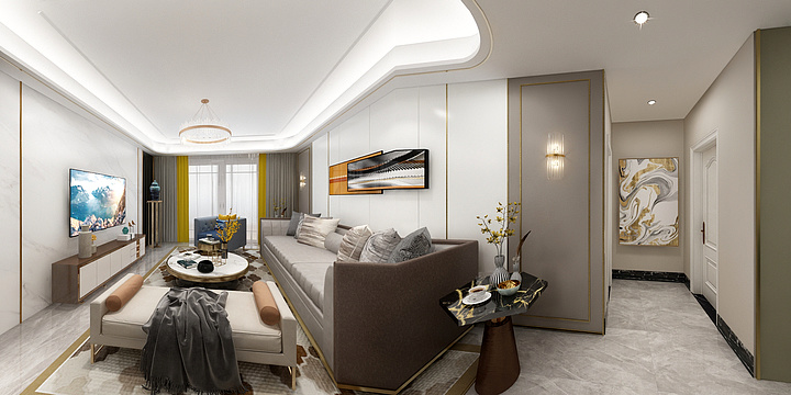 设计阿文-万达大公馆2-503 154平方-装修设计方案