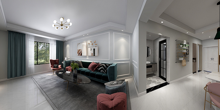 DESIGN林一-天宇澜山5-909-装修设计方案