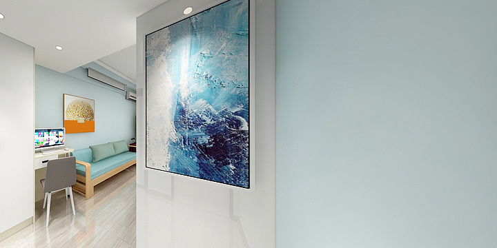 思思苹果个人账号-壹海江山6栋08-71平效果-装修设计方案