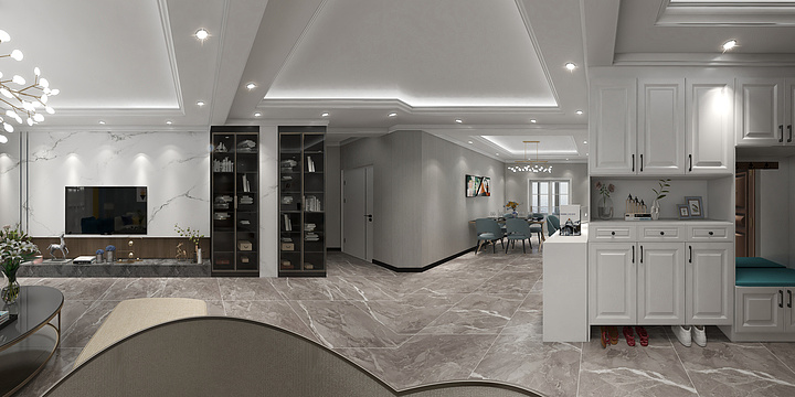 玲云阁装饰-建业135现代-装修设计方案