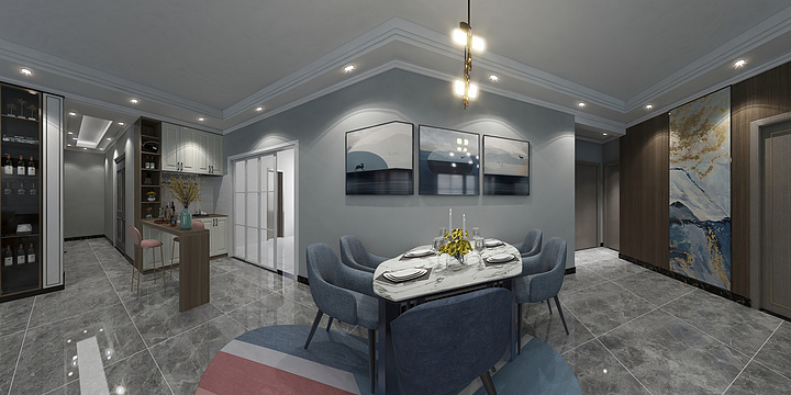 玲云阁装饰-建业189假二级现代-装修设计方案