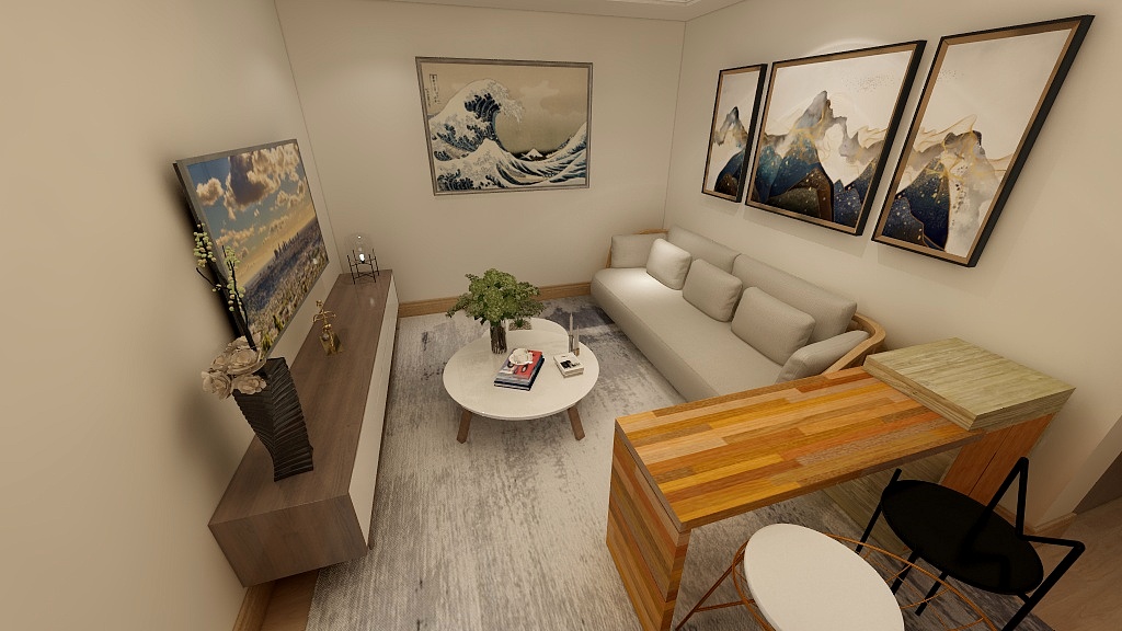 魚非鱼-盛世御城书房2-装修设计方案