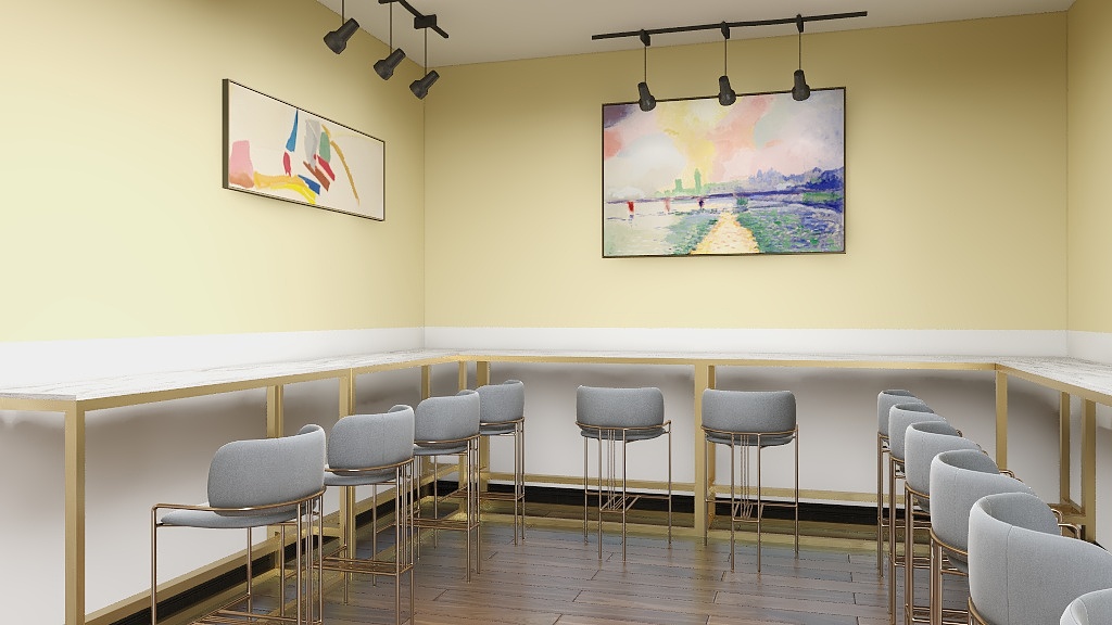 效果图AB-原始结构酷家乐新-粉-装修设计方案