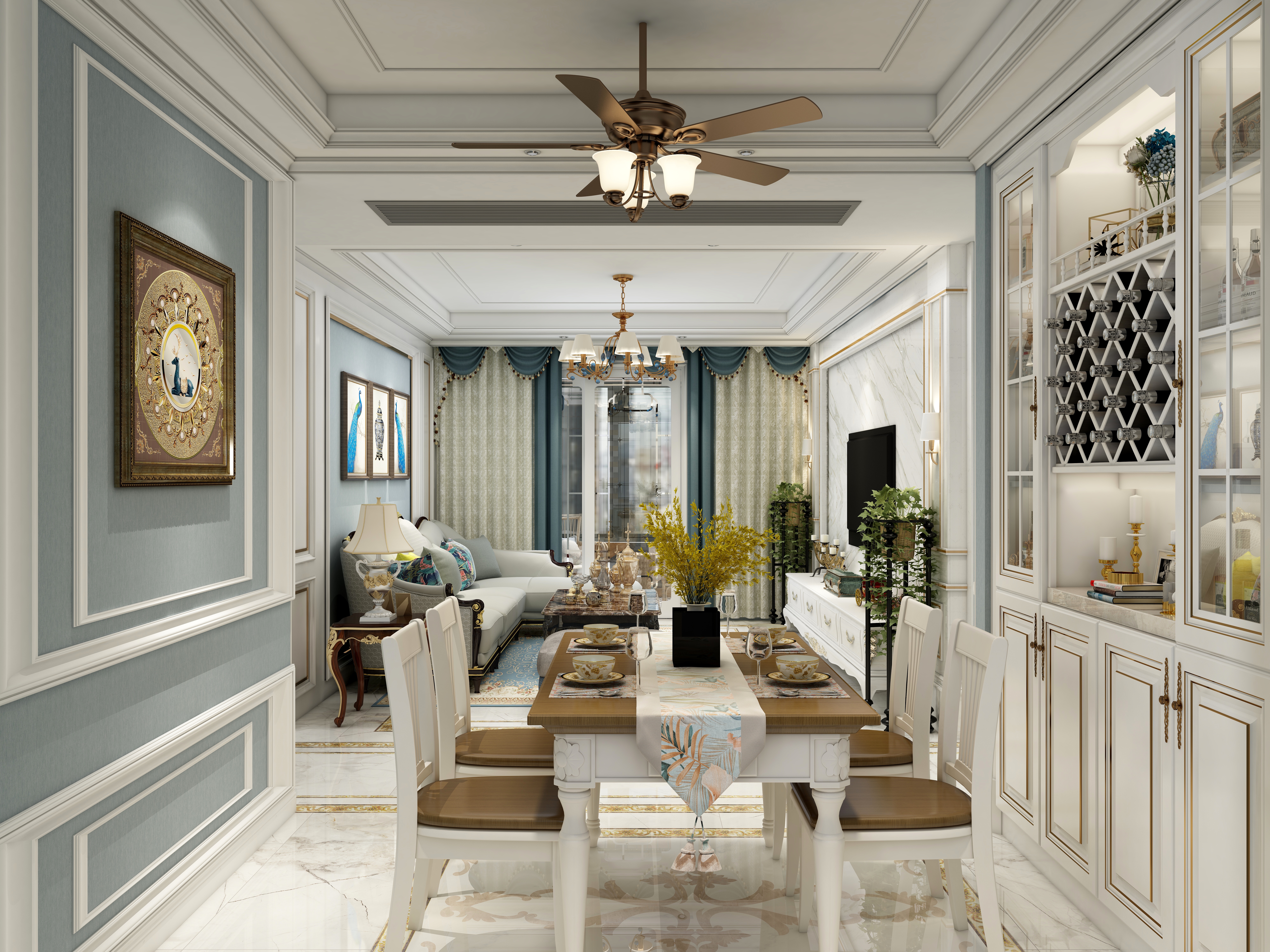 名远空间设计-清新-欧式-装修设计方案