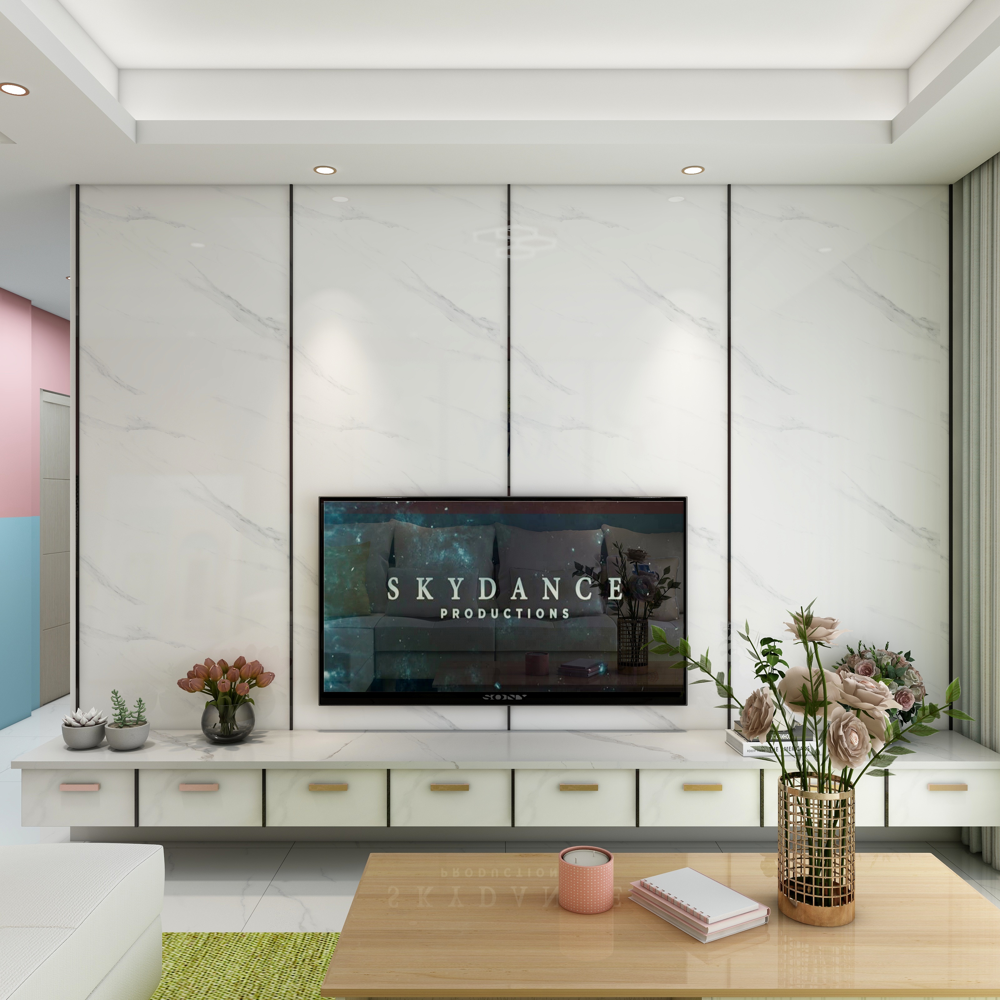 林森设计-德信海德公园83.00㎡A2’3室2厅1卫1厨-装修设计方案