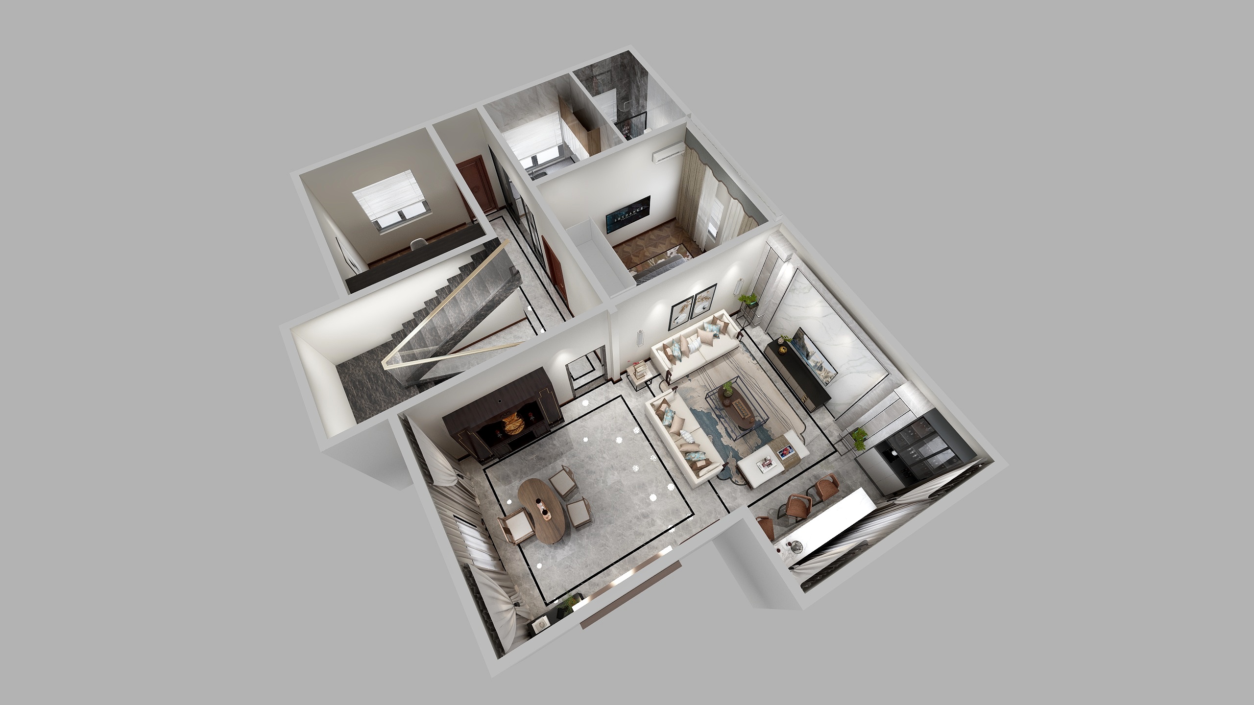 花花花吖HofQ-源头别墅-装修设计方案