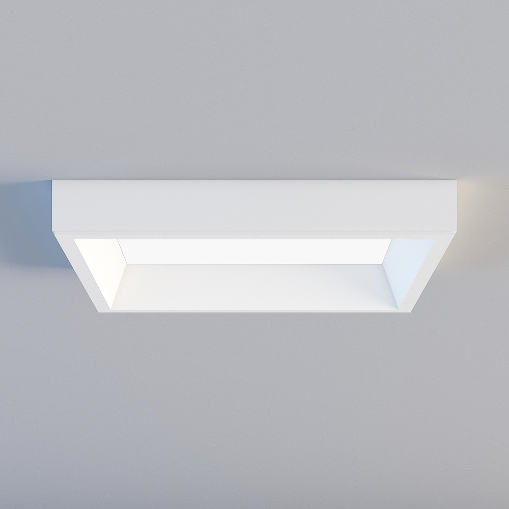 19x19小方灯白色3D模型