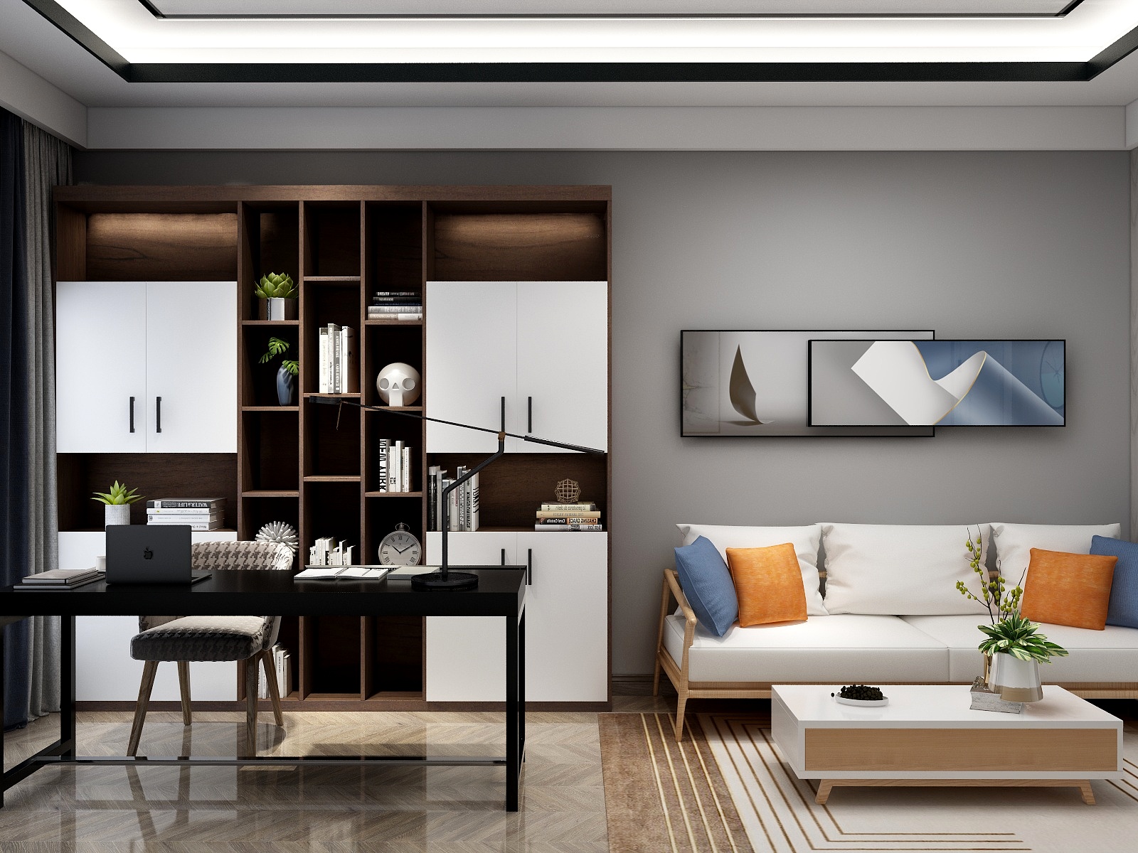 好甜工作室-书房-装修设计方案