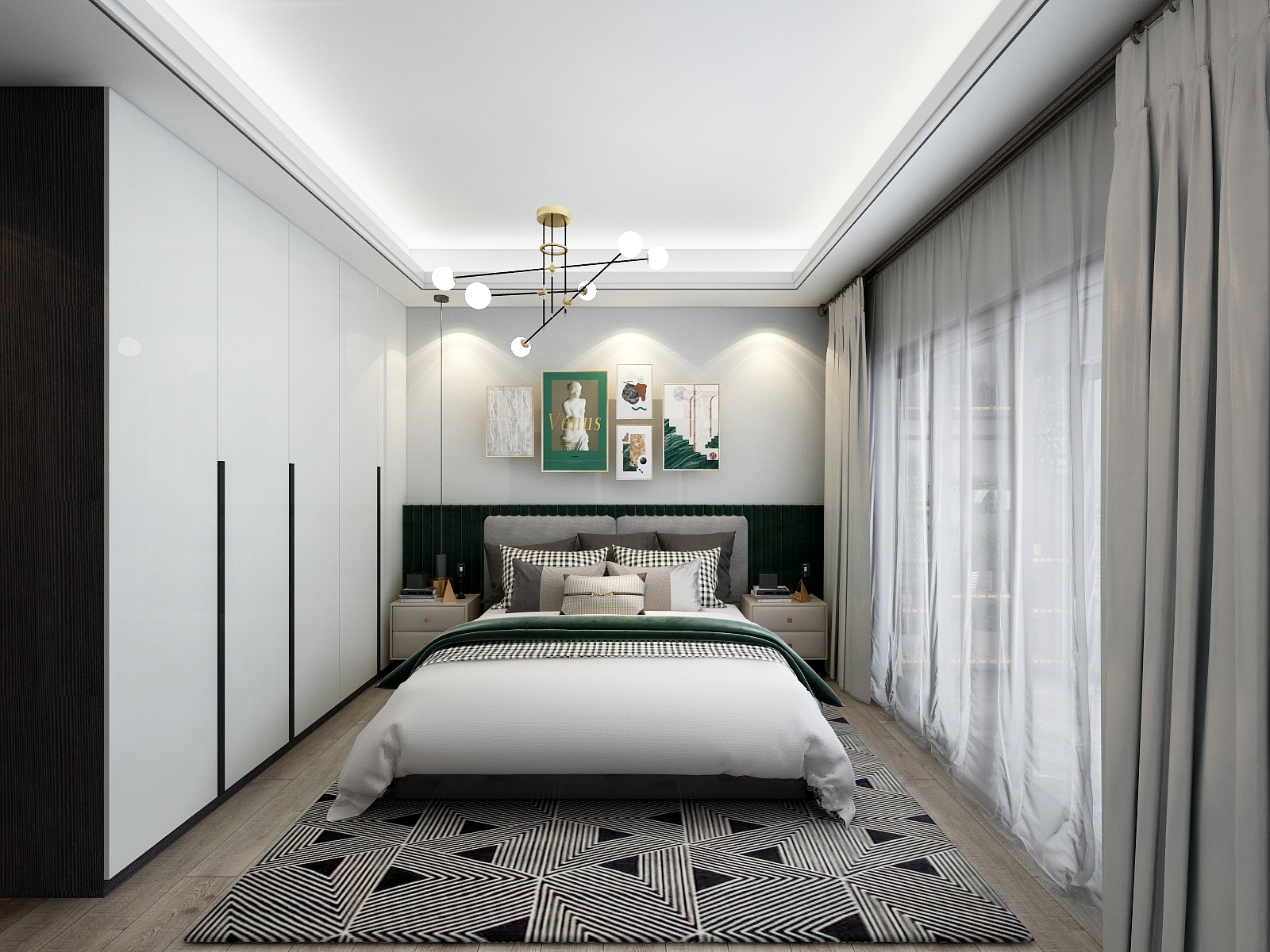 全案设计师罗丹-现代工业风装修效果图