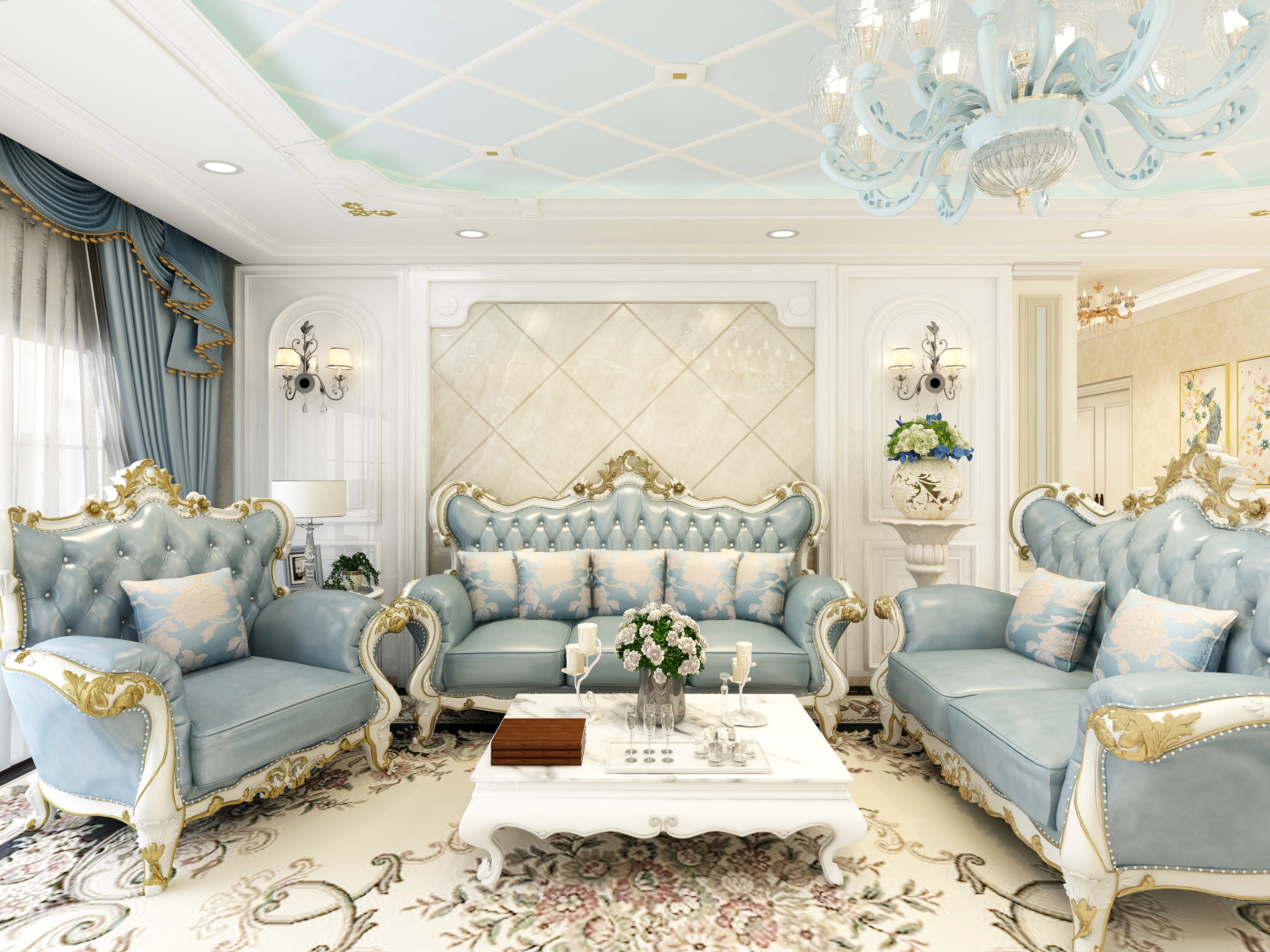 一只有梦想的设计狮-188平欧式装修效果图