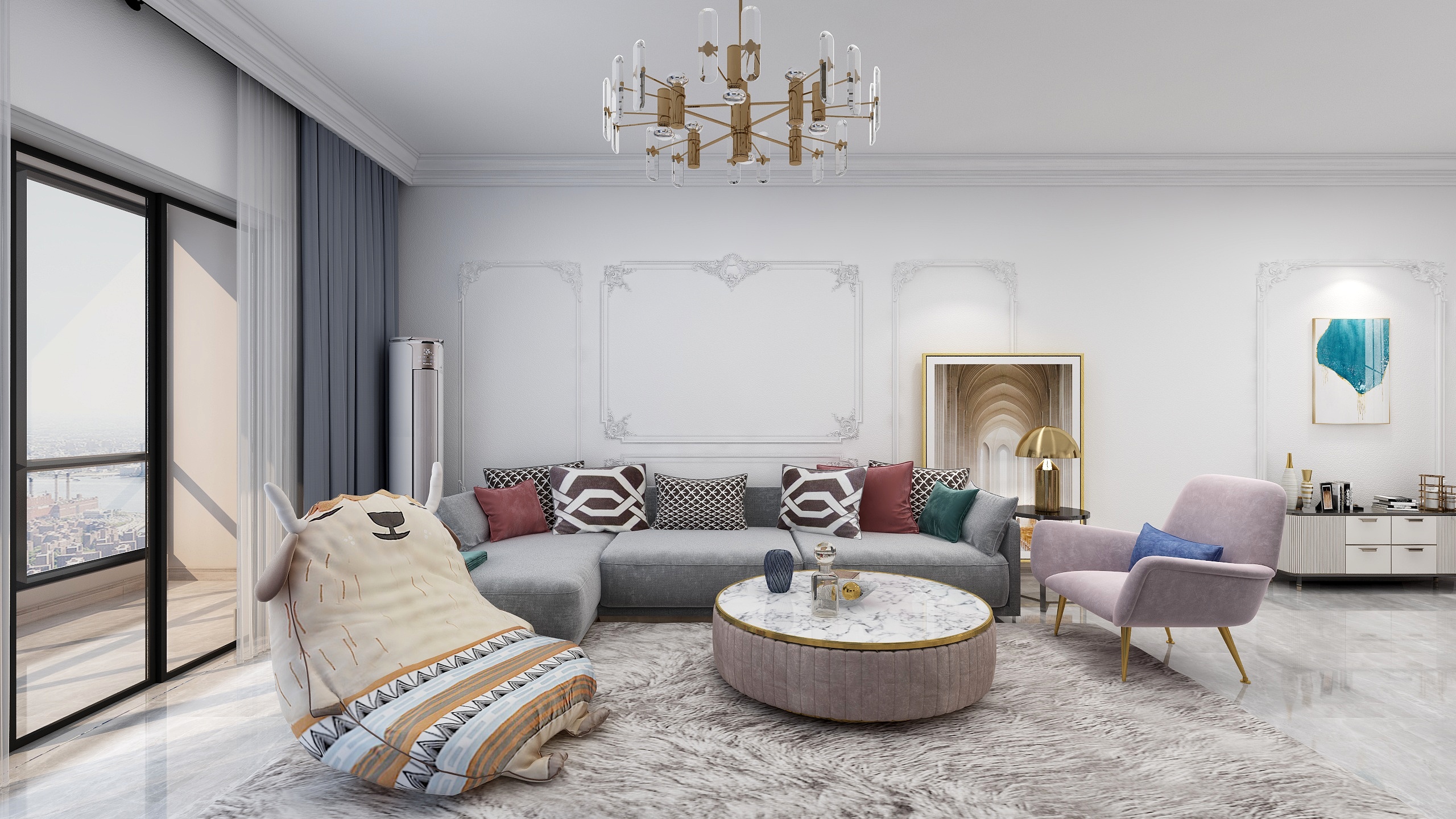 杜洪云-广东-黄兰红－客餐厅设计-装修设计方案