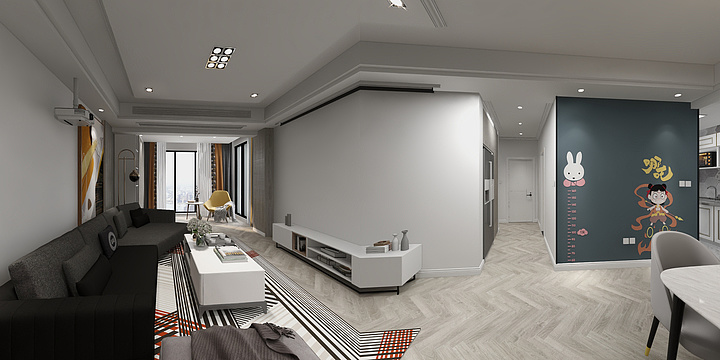 千久设计何进-东城丽都5-1-1004室202-装修设计方案