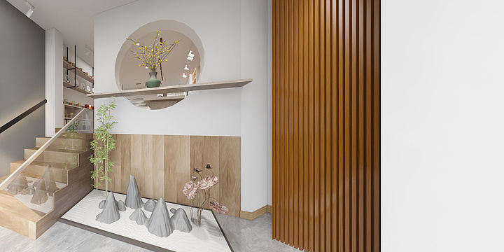 66ww-I工装I茶室设计-设计师：陈思汝-装修设计方案