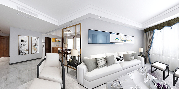 孙女兵法-海湾国际25#701现代简中-装修设计方案