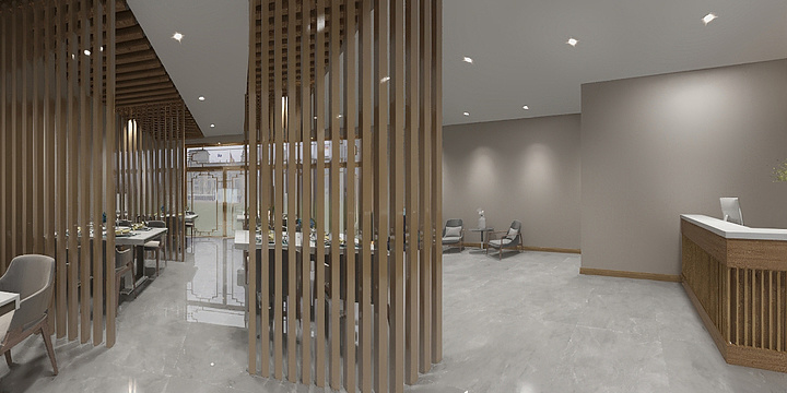 广宇910-绿丹蓝饺子馆-装修设计方案